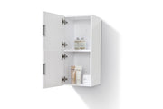 Kube Bath SLBS28-GW Bliss 12" Wall Mount Linen Side Cabinet with Two Doors in Gloss White - view 4