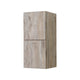 Kube Bath SLBS28-NW Bliss 12" Wall Mount Linen Side Cabinet with Two Doors in Nature Wood