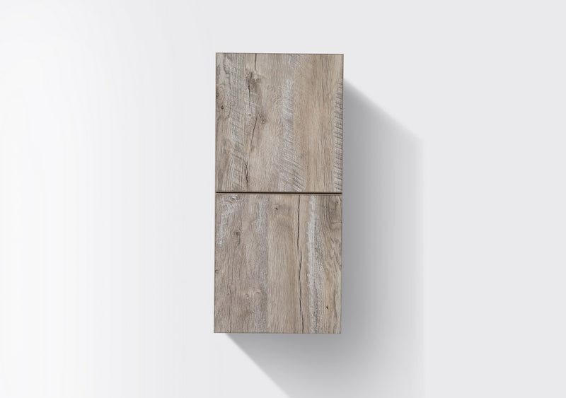 Kube Bath SLBS28-NW Bliss 12" Wall Mount Linen Side Cabinet with Two Doors in Nature Wood - view 2
