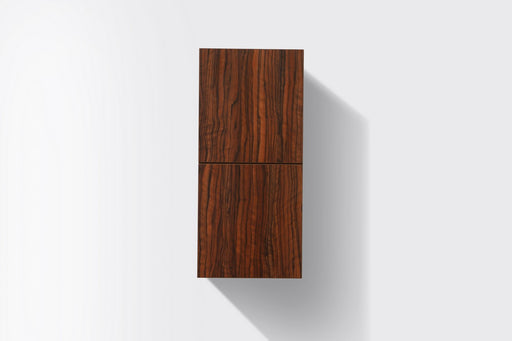 Kube Bath SLBS28-WNT Bliss 12" Wall Mount Linen Side Cabinet with Two Doors in Walnut - view 2