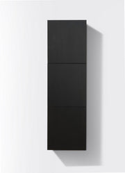 Kube Bath SLBS59-BK Bliss 18" Wall Mount Linen Side Cabinet with Three Doors in Black Wood - view 2