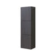 Kube Bath SLBS59-GO Bliss 18" Wall Mount Linen Side Cabinet with Three Doors in Gray Oak