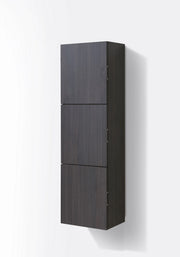 Kube Bath SLBS59-GO Bliss 18" Wall Mount Linen Side Cabinet with Three Doors in Gray Oak - view 3