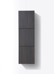 Kube Bath SLBS59-HGGO Bliss 18" Wall Mount Linen Side Cabinet with Three Doors in High Gloss Gray Oak - view 2