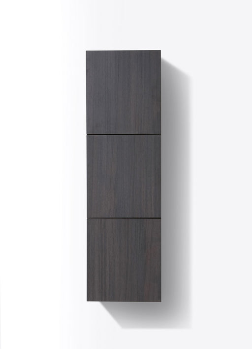 Kube Bath SLBS59-HGGO Bliss 18" Wall Mount Linen Side Cabinet with Three Doors in High Gloss Gray Oak - view 2