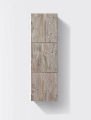 Kube Bath SLBS59-NW Bliss 18" Wall Mount Linen Side Cabinet with Three Doors in Nature Wood - view 2