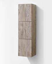 Kube Bath SLBS59-NW Bliss 18" Wall Mount Linen Side Cabinet with Three Doors in Nature Wood - view 3