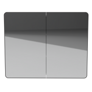 Timberline Sydney 36" Black Satin Mirror Cabinet - view 2