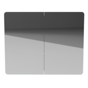 Timberline Sydney 36" White Satin Mirror Cabinet - view 2