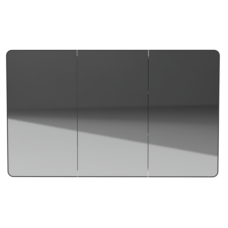 Timberline Sydney 48" Black Satin Mirror Cabinet - view 2