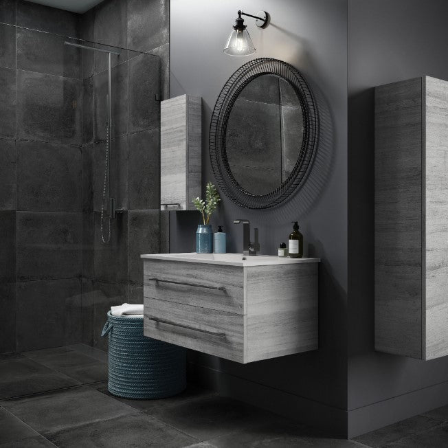 Cutler FV SOHO30 Kato 30" Single Sink Wall Mounted Cultured Marble Top Bathroom Vanity - Soho