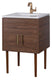 Cutler MID-CNT-24 Garland 24" Single Sink Free Standing Quartz Top Bathroom Vanity
