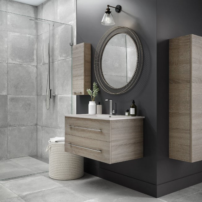 Cutler FV DORATO30 Kato 30" Single Sink Wall Mounted Cultured Marble Top Bathroom Vanity - Dorato