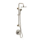 PULSE ShowerSpas 1088-BN-1.8GPM-RIV SeaBreeze II 8-in Rain Showerhead Shower System with Multi-function Handshower, Adjustable Slide Bar and Mixing Valve in Brushed Nickel, 1.8 GPM