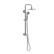 PULSE ShowerSpas 1088-CH-1.8GPM SeaBreeze II 8-in Rain Showerhead Shower System with Multi-function Handshower and Adjustable Slide Bar in Chrome, 1.8 GPM