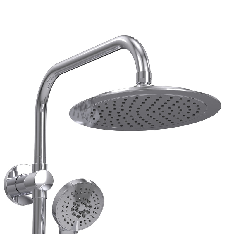 PULSE ShowerSpas 1088-CH-1.8GPM SeaBreeze II 8-in Rain Showerhead Shower System with Multi-function Handshower and Adjustable Slide Bar in Chrome, 1.8 GPM - view 2