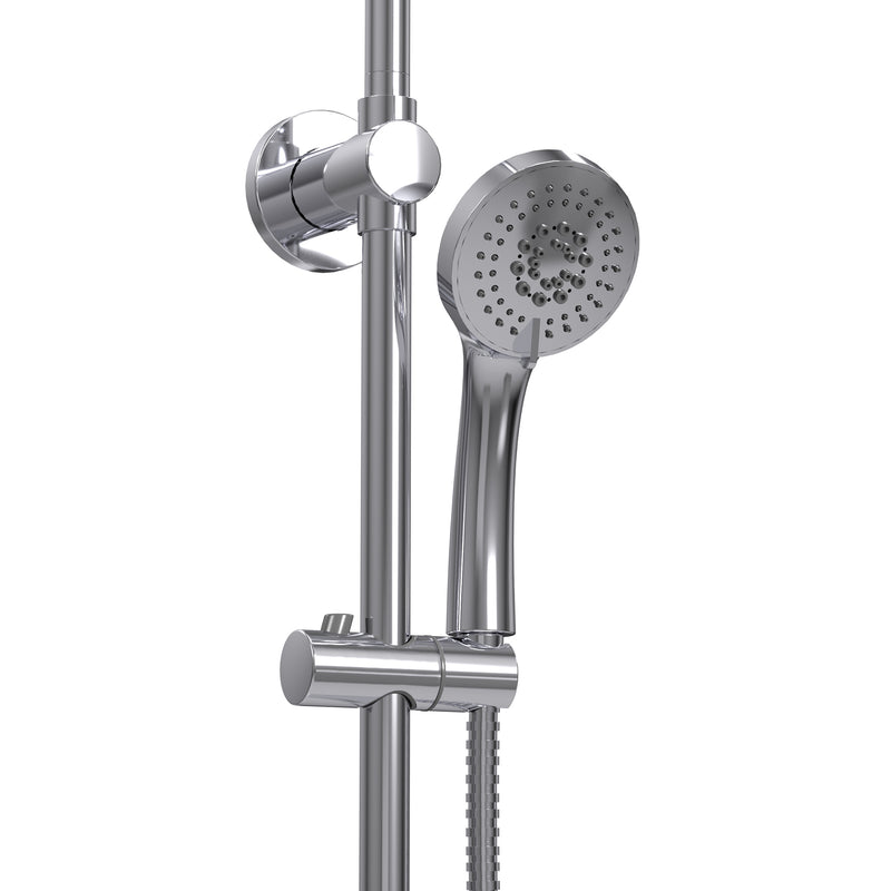 PULSE ShowerSpas 1088-CH-1.8GPM SeaBreeze II 8-in Rain Showerhead Shower System with Multi-function Handshower and Adjustable Slide Bar in Chrome, 1.8 GPM - view 3