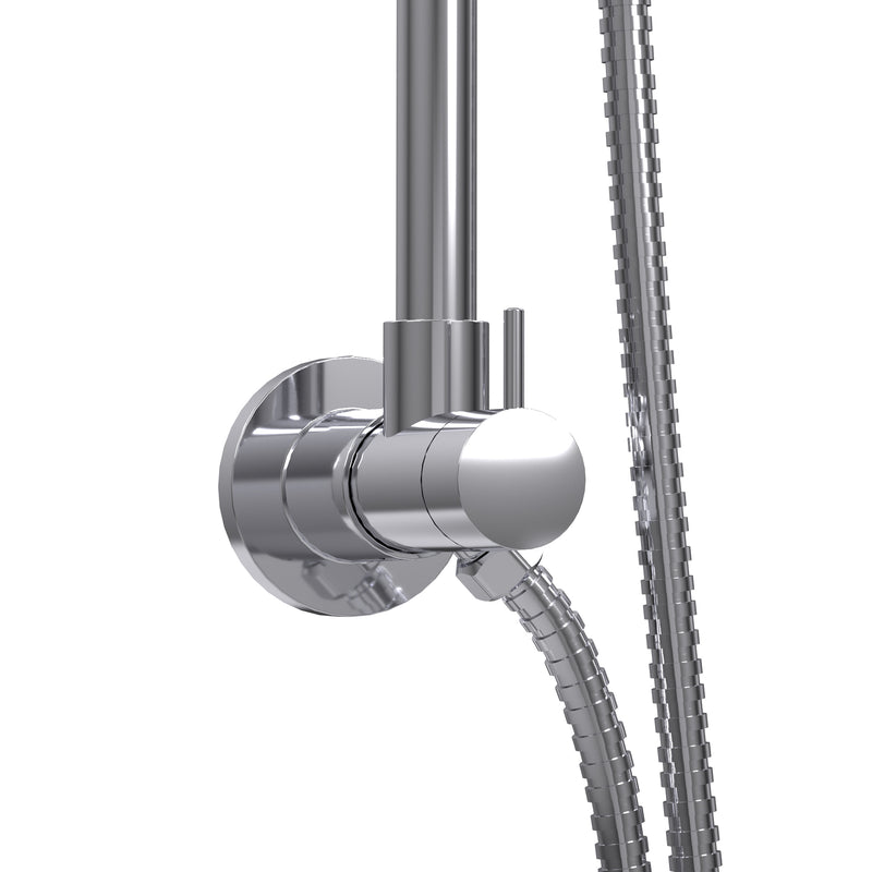 PULSE ShowerSpas 1088-CH-1.8GPM SeaBreeze II 8-in Rain Showerhead Shower System with Multi-function Handshower and Adjustable Slide Bar in Chrome, 1.8 GPM - view 4
