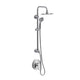 PULSE ShowerSpas 1088-CH-1.8GPM-RIV SeaBreeze II 8-in Rain Showerhead Shower System with Multi-function Handshower, Adjustable Slide Bar and Mixing Valve in Chrome, 1.8 GPM
