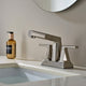 Vinnova VL-LJ3408C Alphaucet Centerset Two-Handle Pull-Out Sprayer Bathroom Faucet in Brushed Nickel