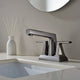 Vinnova VL-LJ3408GG Alphaucet Centerset Two-Handle Pull-Out Sprayer Bathroom Faucet in Gun Gray