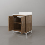 WE30QZ01LW - Westin 30 In. Single Sink Pre-Assembled Contemporary Style Bathroom Vanity With 1" Whitebrook Quartz Top