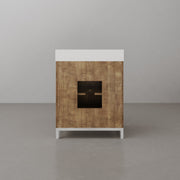 WE30QZ01LW - Westin 30 In. Single Sink Pre-Assembled Contemporary Style Bathroom Vanity With 1" Whitebrook Quartz Top