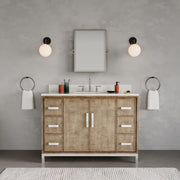 WE48QZ01LW - Westin 48 In. Single Sink Pre-Assembled Contemporary Style Bathroom Vanity With 1" Whitebrook Quartz Top