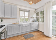 Whitehaus WHFLGO3018-WHITE 30-3/8" Reversible Fireclay Front Apron Kitchen Sink - White