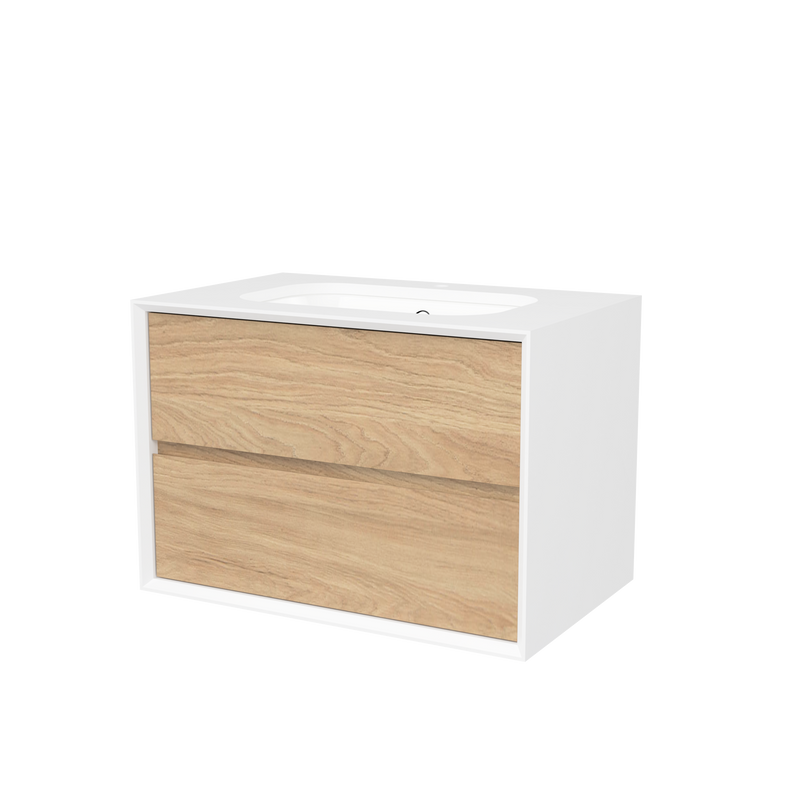 Timberline Whitehaven 30" Prime Oak Wall Mount Vanity