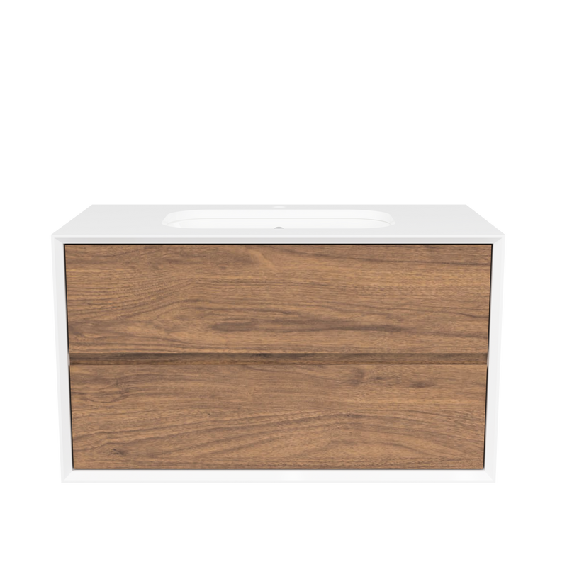 Timberline Whitehaven 36" Florentine Walnut Wall Mount Vanity - view 2