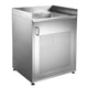 Whitehaus WHNC30CAB Pearlhaus 30" Single Bowl Single Door 18 Gauge Freestanding Utility Sink Cabinet - Brushed Stainless Steel