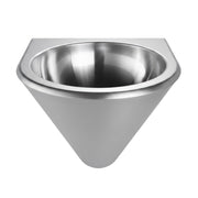Whitehaus WHNCB1515 Noah's 14-1/2" Commercial Single Bowl 18 Gauge Wall Mount Wash Basin - Stainless Steel
