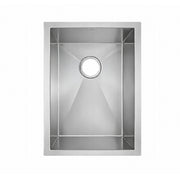 Whitehaus WHNCM1520 Noah's 15" Commercial Single Bowl 16 Gauge Undermount Kitchen Sink - Brushed Stainless Steel