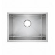 Whitehaus WHNCM2015 Noah's 20" Commercial Single Bowl 16 Gauge Undermount Kitchen Sink - Brushed Stainless Steel