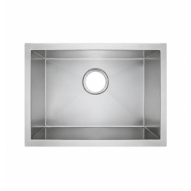 Whitehaus WHNCM2015 Noah's 20" Commercial Single Bowl 16 Gauge Undermount Kitchen Sink - Brushed Stainless Steel