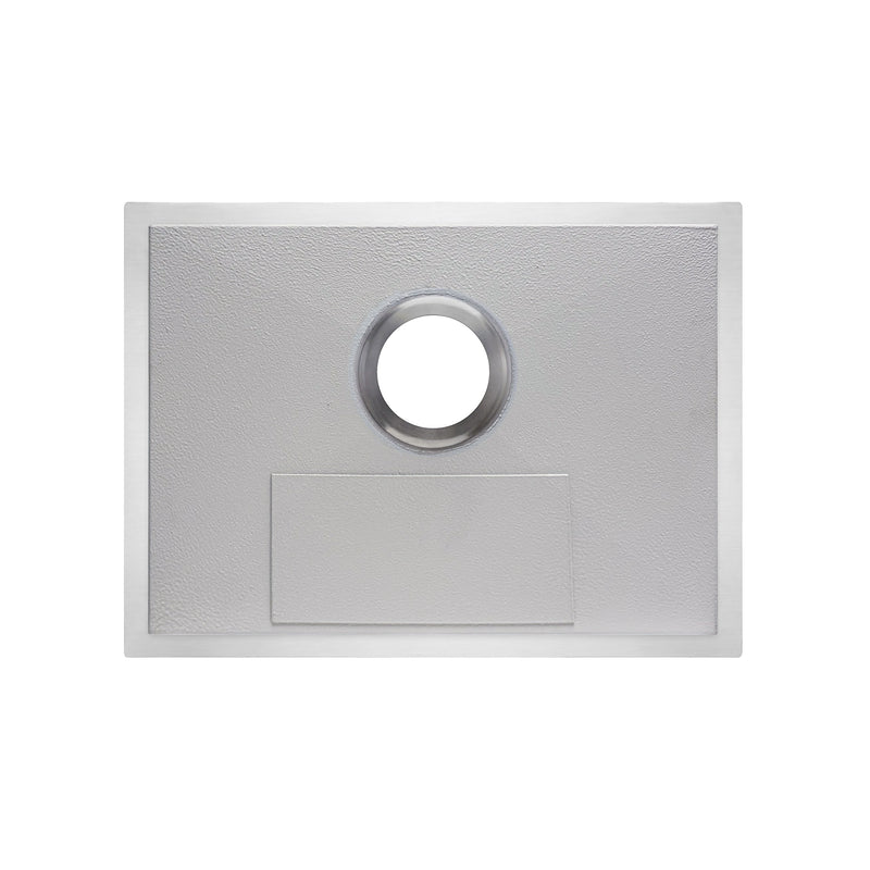 Whitehaus WHNCM2015 Noah's 20" Commercial Single Bowl 16 Gauge Undermount Kitchen Sink - Brushed Stainless Steel