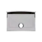 Whitehaus WHNCMAP3021 Noah's 30" Commercial Single Bowl 16 Gauge Arched Front Apron Kitchen Sink - Brushed Stainless Steel