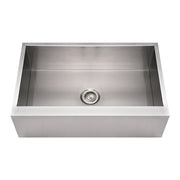 Whitehaus WHNCMAP3321 Noah's 33" Commercial Single Bowl 16 Gauge Front Apron Kitchen Sink - Brushed Stainless Steel