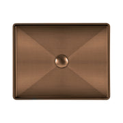 Whitehaus WHNPL1578-CO Noah Plus 20-1/2" Rectangular 18 Gauge Above Mount Bathroom Sink Set - Copper