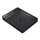 Whitehaus WHNPL1578-MBLK Noah Plus 20-1/2" Rectangular 18 Gauge Above Mount Bathroom Sink Set - Matte Black