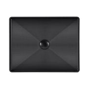 Whitehaus WHNPL1578-MBLK Noah Plus 20-1/2" Rectangular 18 Gauge Above Mount Bathroom Sink Set - Matte Black