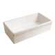 Whitehaus WHQ536-BISCUIT Quatro Alcove 36" Reversible Fireclay Front Apron Kitchen Sink - Biscuit