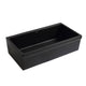 Whitehaus WHQ536-BLACK Quatro Alcove 36" Reversible Fireclay Front Apron Kitchen Sink - Black