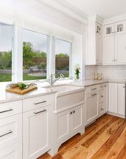 Whitehaus WHQ5530-BISCUIT Glencove 30" Reversible Fireclay Front Apron Kitchen Sink - Biscuit