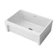 Whitehaus WHQ5530-WHITE Glencove 30" Reversible Fireclay Front Apron Kitchen Sink - White