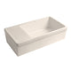 Whitehaus WHQD540-BISCUIT Quatro Alcove 36" Reversible Fireclay Front Apron Kitchen Sink with Drainboard - Biscuit