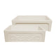 Whitehaus WHSIV3333-BISCUIT Glencove St. Ives 33" Reversible Fireclay Front Apron Kitchen Sink - Biscuit