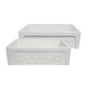 Whitehaus WHSIV3333-WHITE Glencove St. Ives 33" Reversible Fireclay Front Apron Kitchen Sink - White