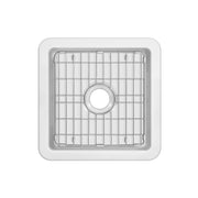Whitehaus WHUF1818 18" Fireclay Dual-Mount Kitchen Sink - White